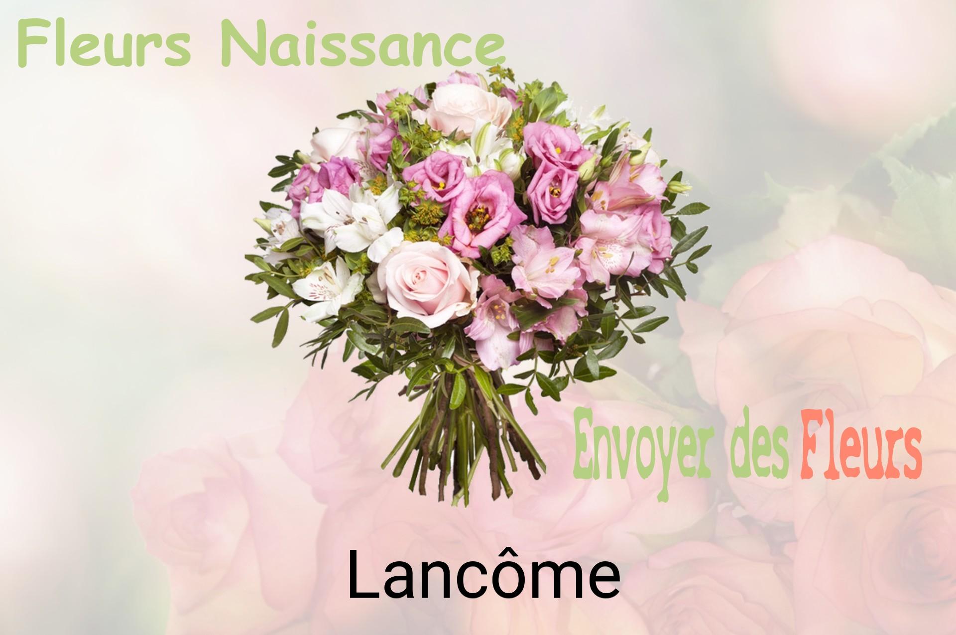 Bouquet de fleurs de naissance livré à Lancôme